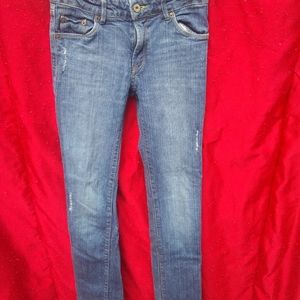 Womens Levi Slim Straight Blue Jeans Size 14 Reg